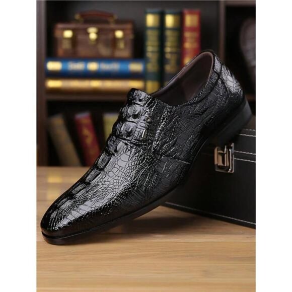 Men's Business Patterned Oxford Shoes, Casual - Picture 1 of 4